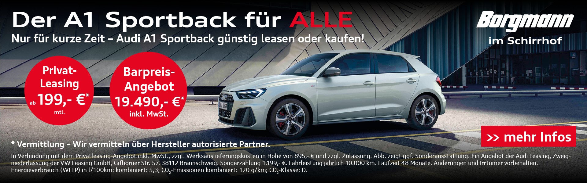 Audi A1 Angebot bei Borgmann im Schirrhof