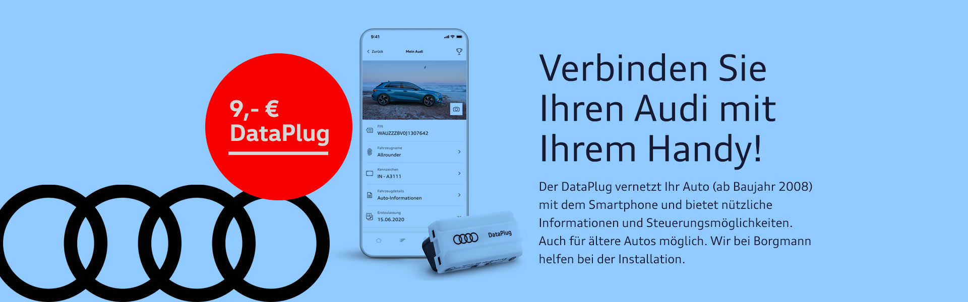 Audi Kofferraumbox faltbar *Borgmann* für 38 EUR