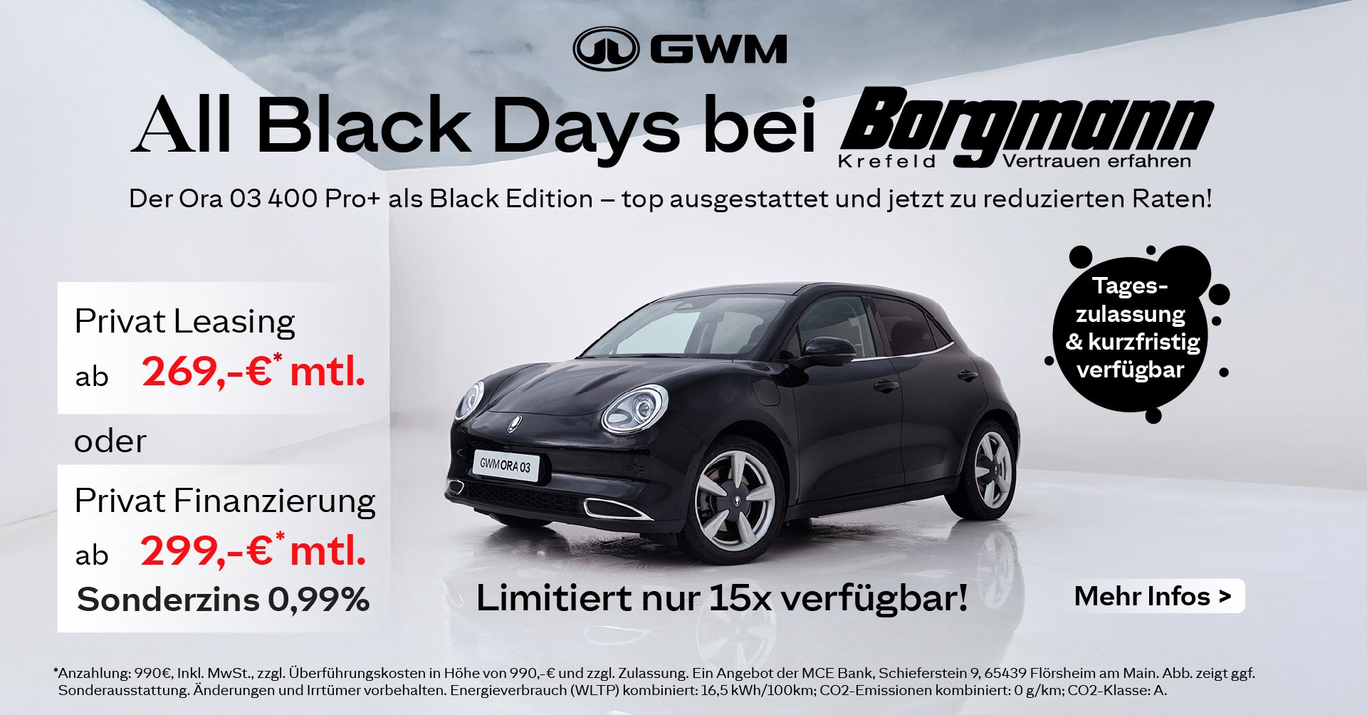 Ora 03 All Black Days bei Borgmann Ora 03 All Black Days bei Borgmann