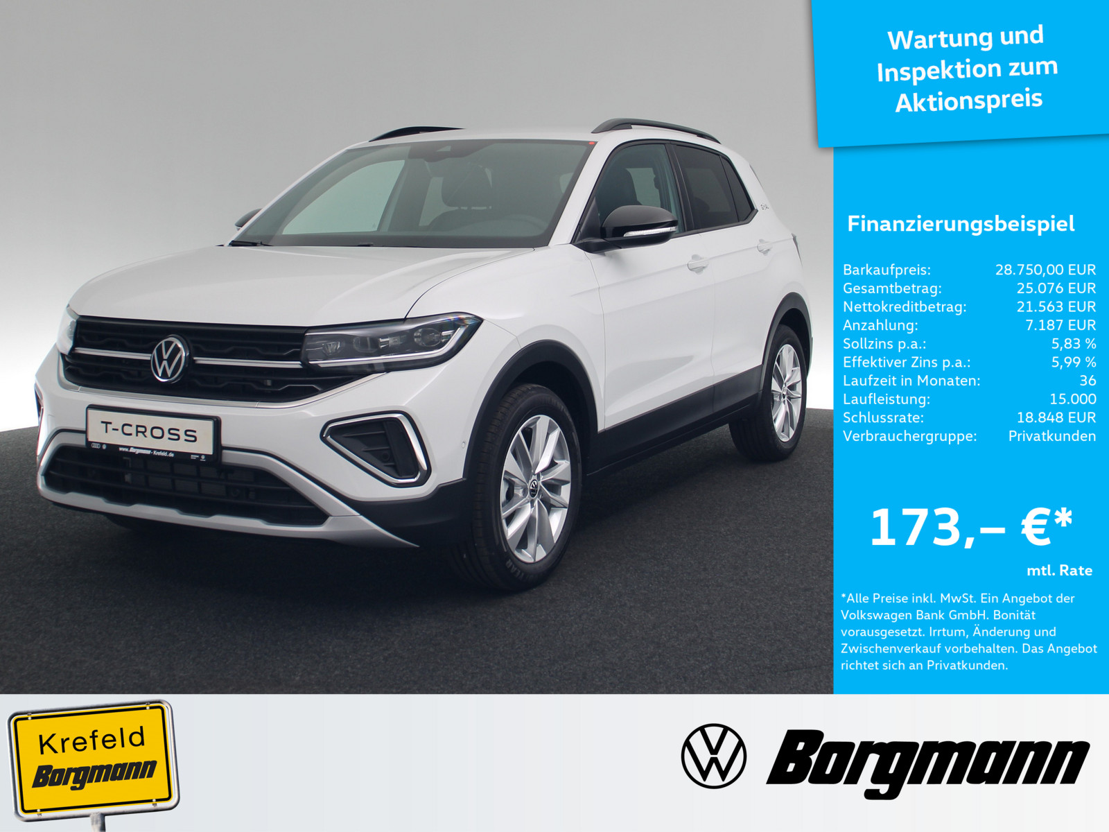 VW T-Cross 1.0 TSI Goal