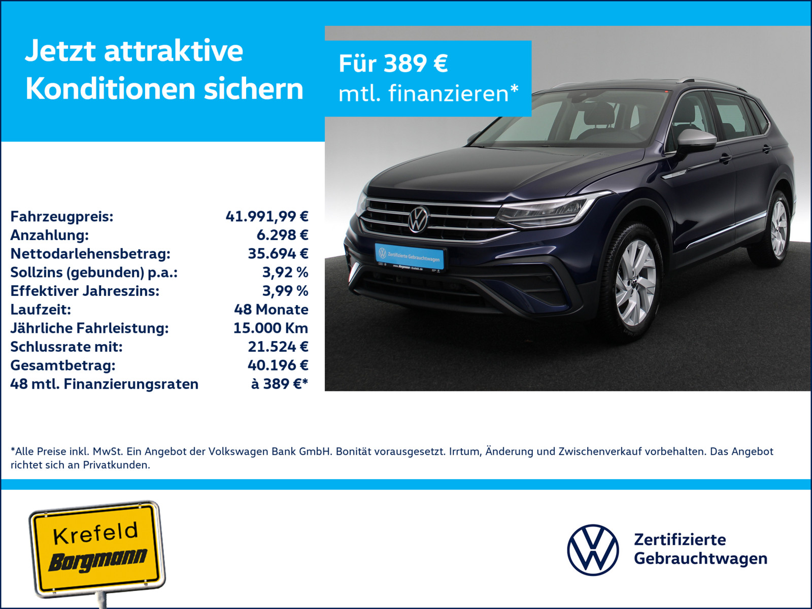 VW Tiguan Allspace 2.0 TDI Life 4Motion