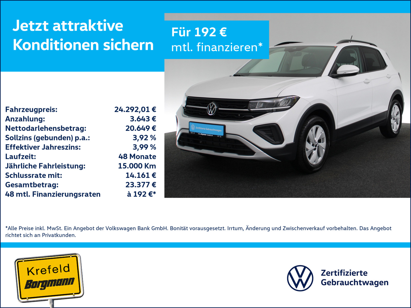 VW T-Cross 1.0 TSI Life