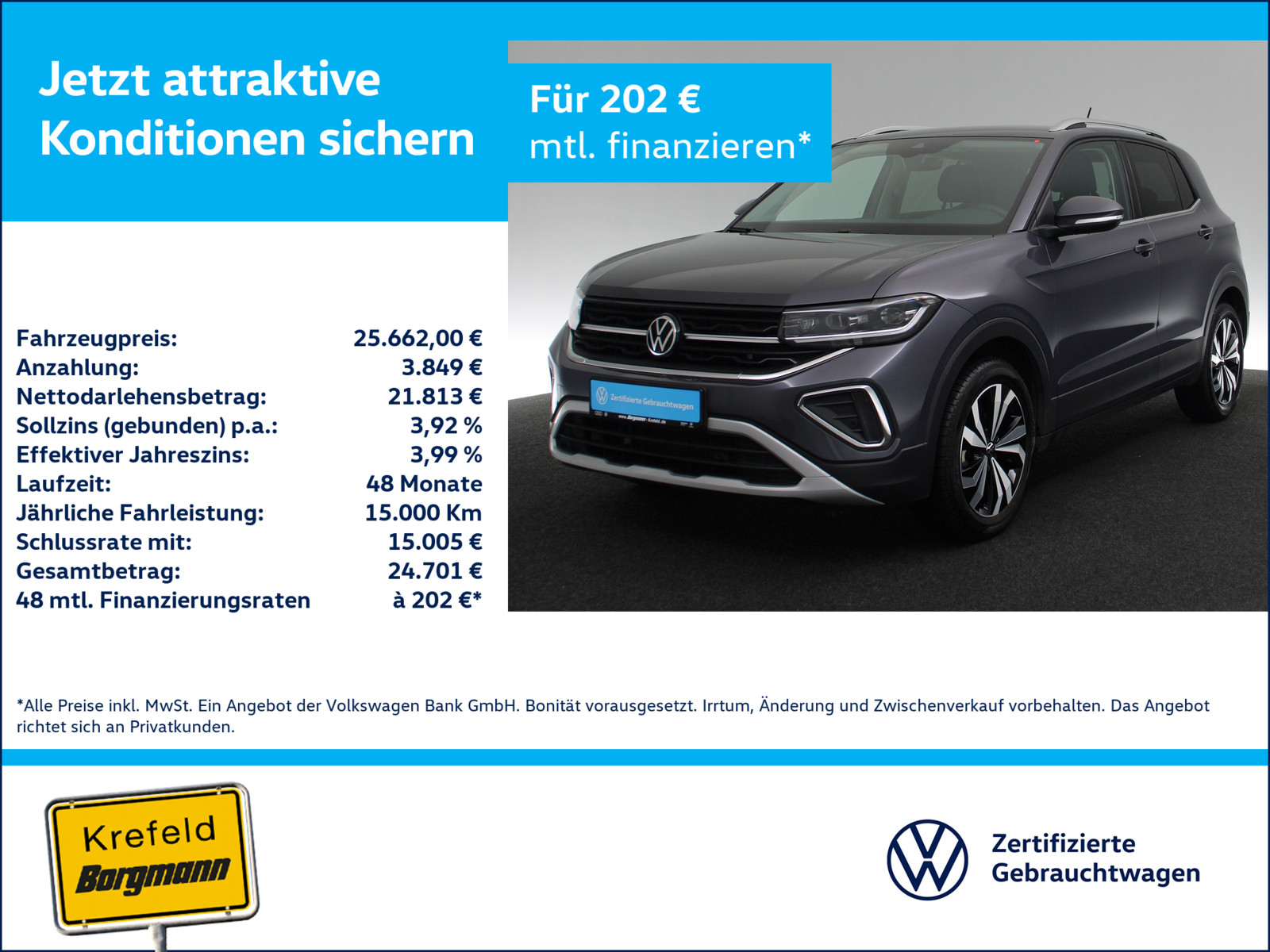 VW T-Cross 1.0 TSI Style