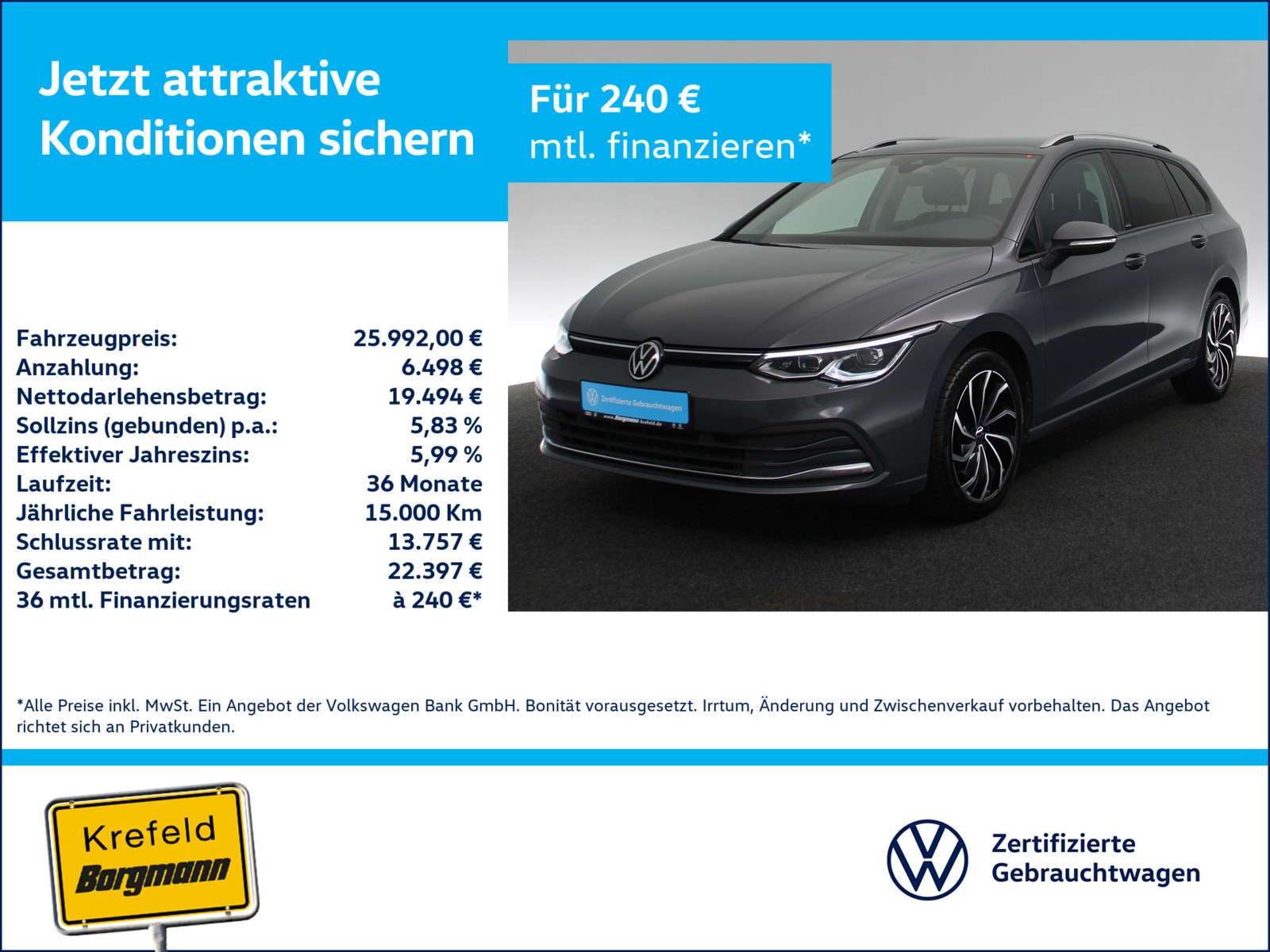 VW Golf VIII 2.0 TDI Active