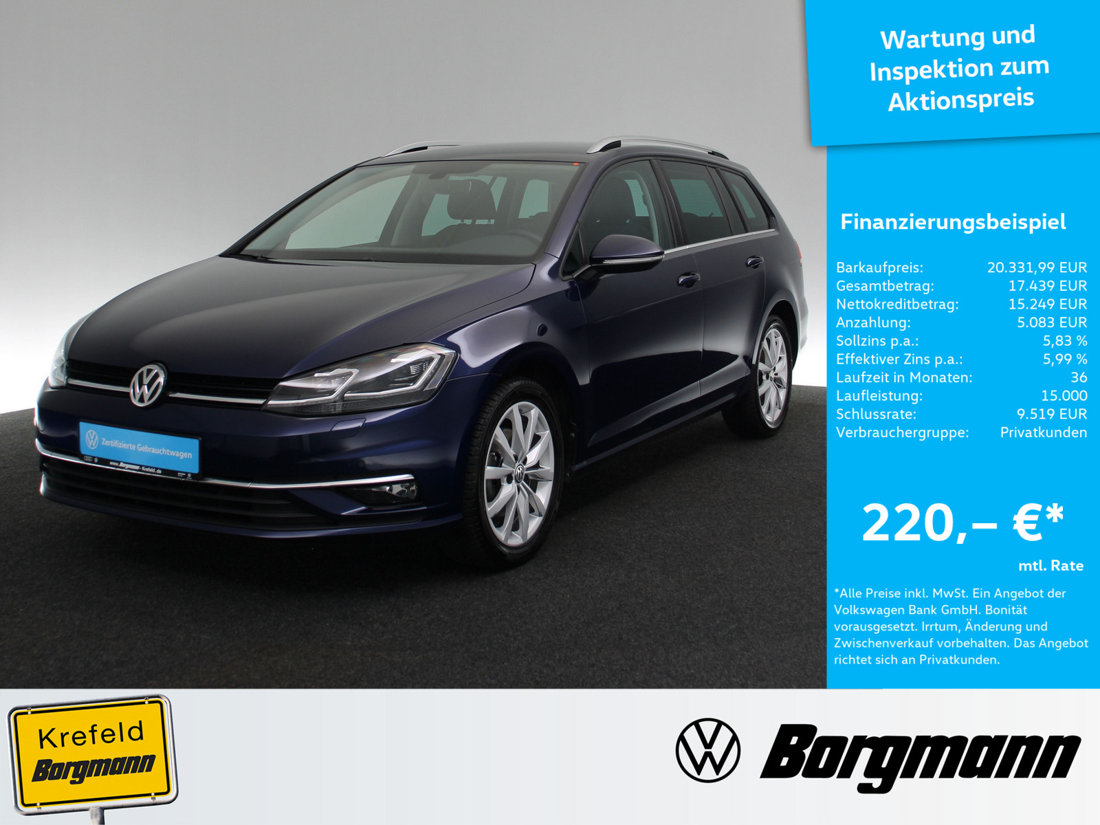 VW Golf VII 1.5 TSI Highline