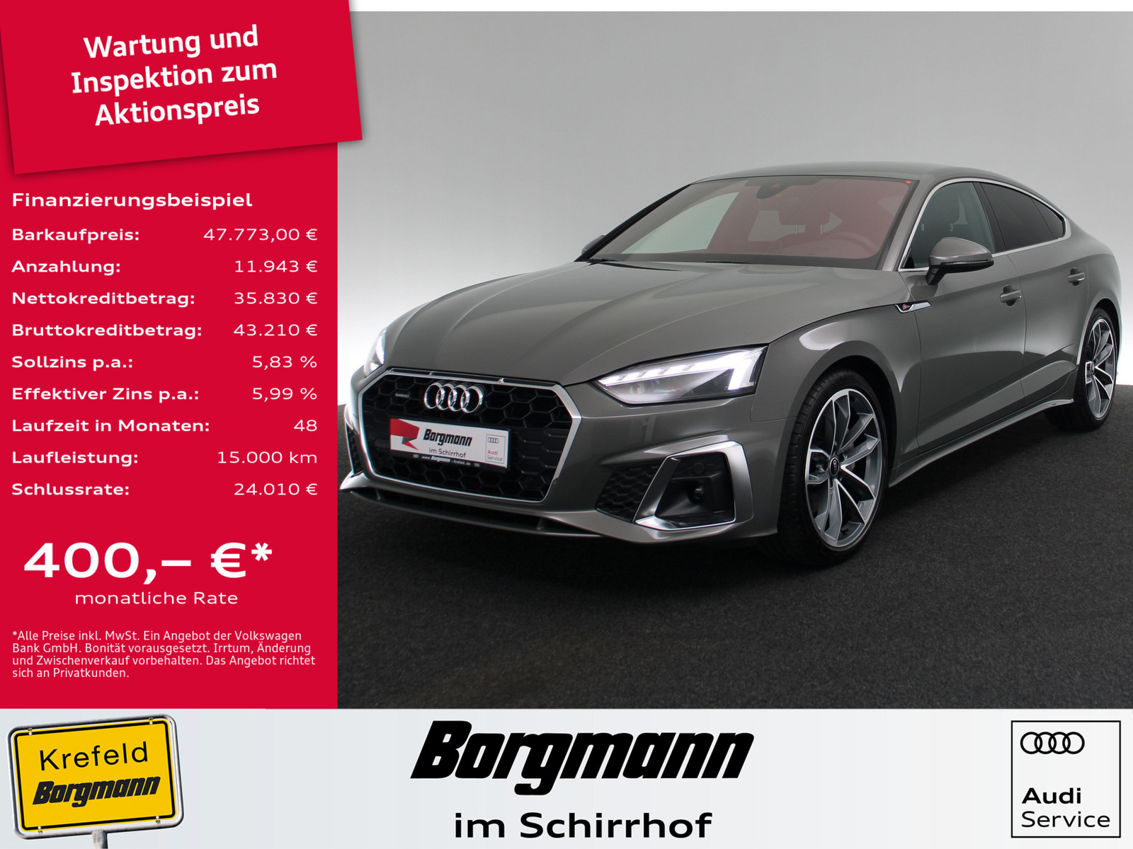 AUDI A5 Sportback 40 TDI quattro S line