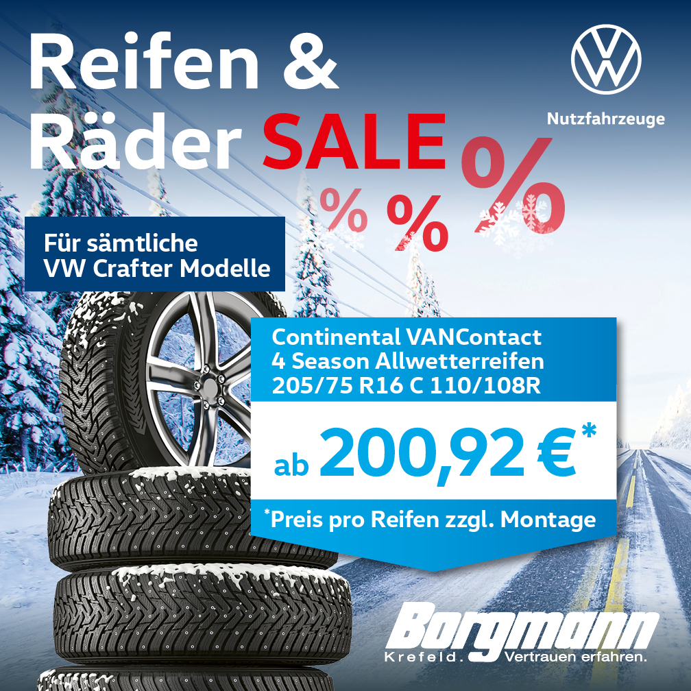  Reifen & Räder Sale VW Nutzfahrzeuge Angebot