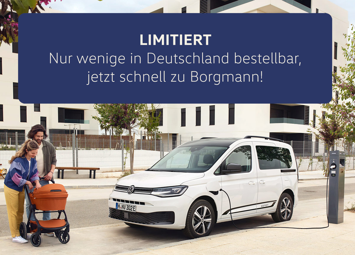 Caddy Plug in Hybrid im Angebot bei VW Borgmann