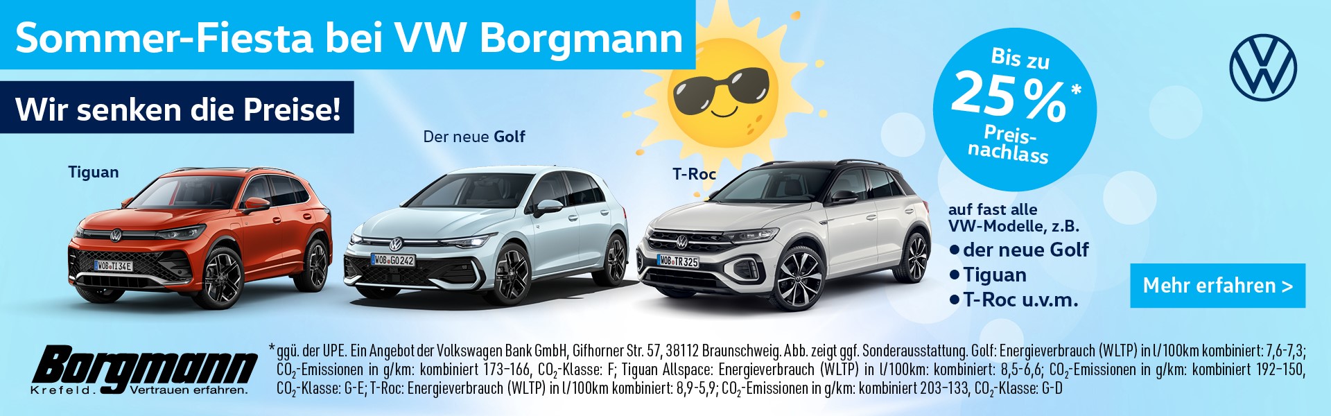 VW Sommerfiesta - Wir senken die Preise!