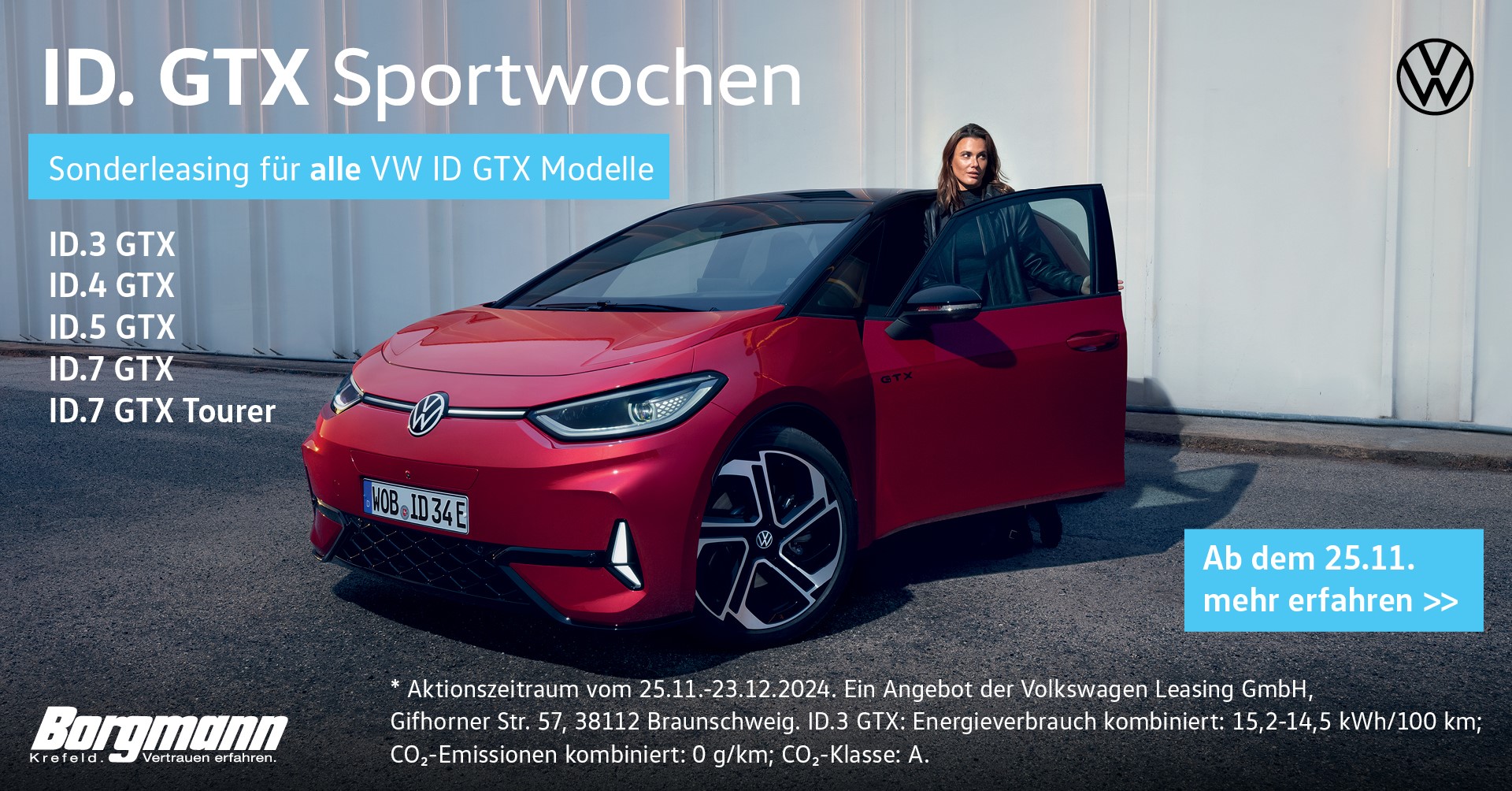 ID. GTX Sportwochen bei Volkswagen Borgmann Krefeld