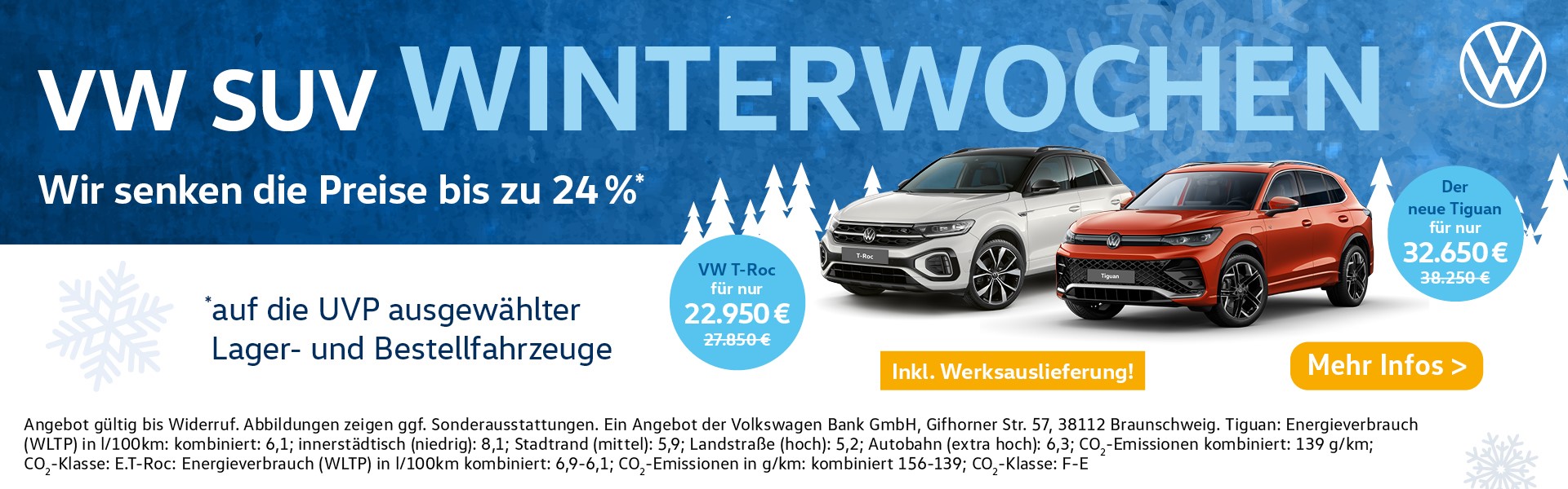 VW SUV Winterwochen bei Borgmann Krefeld